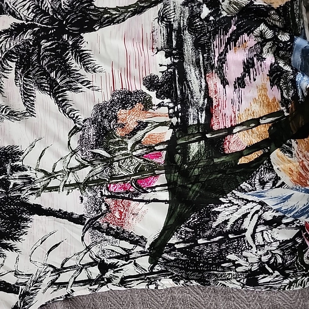 NWT. Christopher & Banks. Short sleeve print top. XL - Picture 4 of 7